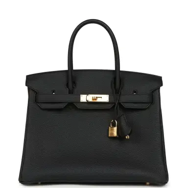HERMÈS Hermes Birkin 30 Black Togo Gold Hardware | Thumbnail 1 HERMÈS Hermes Birkin 30 Black Togo Gold Hardware | Thumbnail 1