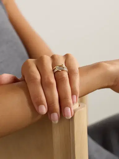 Spinelli Kilcollin Tigris 18-karat Gold, Sterling Silver And Diamond Ring | Thumbnail 2 Spinelli Kilcollin Tigris 18-karat Gold, Sterling Silver And Diamond Ring | Thumbnail 2