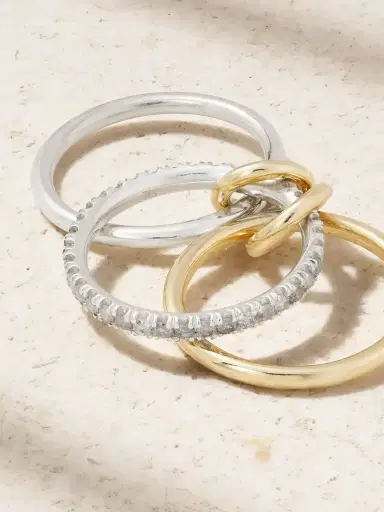 Spinelli Kilcollin Tigris 18-karat Gold, Sterling Silver And Diamond Ring | Thumbnail 4 Spinelli Kilcollin Tigris 18-karat Gold, Sterling Silver And Diamond Ring | Thumbnail 4