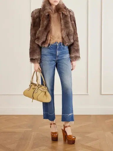 Chloé Cropped Shearling Jacket | Thumbnail 2 Chloé Cropped Shearling Jacket | Thumbnail 2