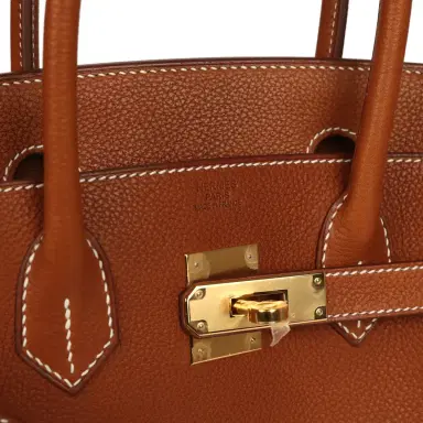 HERMÈS Hermes Birkin 30 Fauve Barenia Faubourg Gold Hardware | Thumbnail 7 HERMÈS Hermes Birkin 30 Fauve Barenia Faubourg Gold Hardware | Thumbnail 7