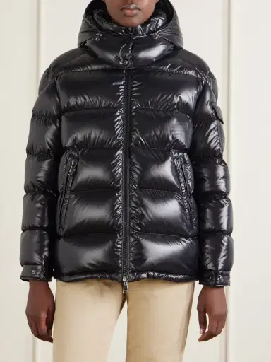 Moncler Maire Hooded Quilted Glossed-shell Down Jacket | Thumbnail 3 Moncler Maire Hooded Quilted Glossed-shell Down Jacket | Thumbnail 3