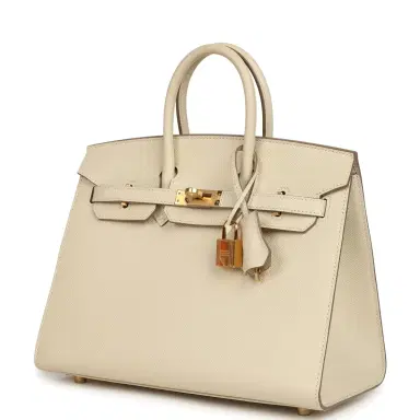 HERMÈS Hermes Birkin Sellier 25 Craie Epsom Gold Hardware | Thumbnail 5 HERMÈS Hermes Birkin Sellier 25 Craie Epsom Gold Hardware | Thumbnail 5