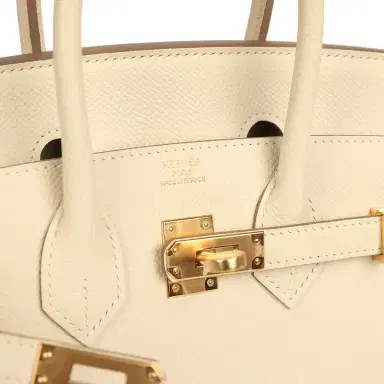 HERMÈS Hermes Birkin Sellier 25 Craie Epsom Gold Hardware | Thumbnail 7 HERMÈS Hermes Birkin Sellier 25 Craie Epsom Gold Hardware | Thumbnail 7