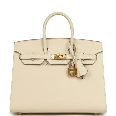 HERMÈS Hermes Birkin Sellier 25 Craie Epsom Gold Hardware | Thumbnail 1 HERMÈS Hermes Birkin Sellier 25 Craie Epsom Gold Hardware | Thumbnail 1