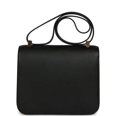 HERMÈS Hermes Constance 24 Black Epsom Rose Gold Hardware | Thumbnail 4 HERMÈS Hermes Constance 24 Black Epsom Rose Gold Hardware | Thumbnail 4