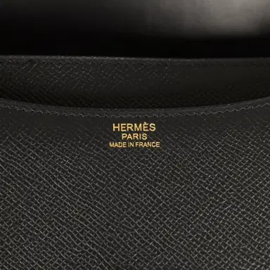 HERMÈS Hermes Constance 24 Black Epsom Rose Gold Hardware | Thumbnail 8 HERMÈS Hermes Constance 24 Black Epsom Rose Gold Hardware | Thumbnail 8