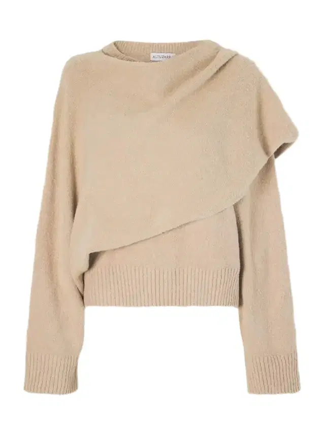 Scarf-detailed Organic Cotton Knitted Sweater Scarf-detailed Organic Cotton Knitted Sweater