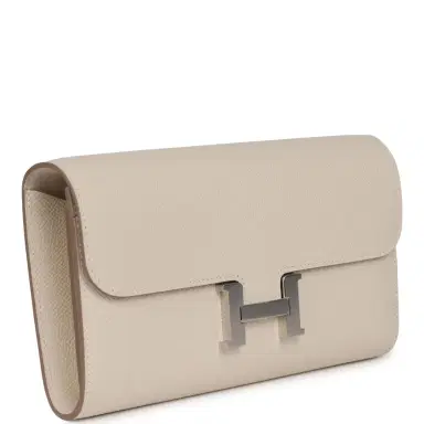 HERMÈS Hermes Constance Wallet To Go Craie Epsom Palladium Hardware | Thumbnail 2 HERMÈS Hermes Constance Wallet To Go Craie Epsom Palladium Hardware | Thumbnail 2