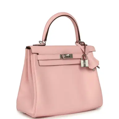 HERMÈS Hermes Kelly Retourne 25 Rose Sakura Swift Palladium Hardware | Thumbnail 2 HERMÈS Hermes Kelly Retourne 25 Rose Sakura Swift Palladium Hardware | Thumbnail 2