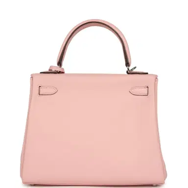 HERMÈS Hermes Kelly Retourne 25 Rose Sakura Swift Palladium Hardware | Thumbnail 4 HERMÈS Hermes Kelly Retourne 25 Rose Sakura Swift Palladium Hardware | Thumbnail 4