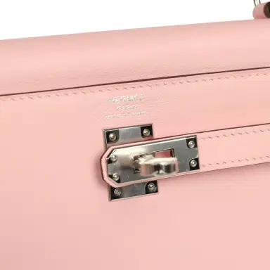 HERMÈS Hermes Kelly Retourne 25 Rose Sakura Swift Palladium Hardware | Thumbnail 7 HERMÈS Hermes Kelly Retourne 25 Rose Sakura Swift Palladium Hardware | Thumbnail 7