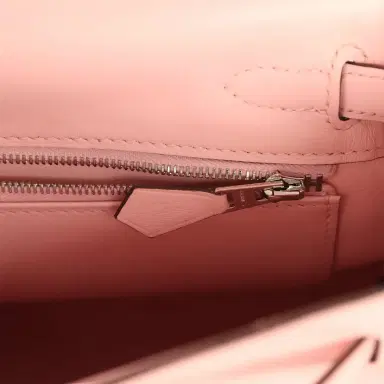 HERMÈS Hermes Kelly Retourne 25 Rose Sakura Swift Palladium Hardware | Thumbnail 9 HERMÈS Hermes Kelly Retourne 25 Rose Sakura Swift Palladium Hardware | Thumbnail 9