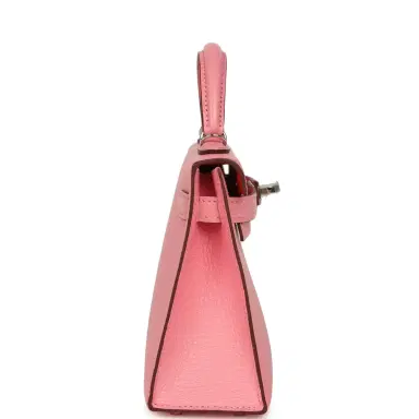 HERMÈS Hermes Kelly Sellier 20 Rose Confetti Verso Chevre Mysore Palladium Hardware | Thumbnail 3 HERMÈS Hermes Kelly Sellier 20 Rose Confetti Verso Chevre Mysore Palladium Hardware | Thumbnail 3