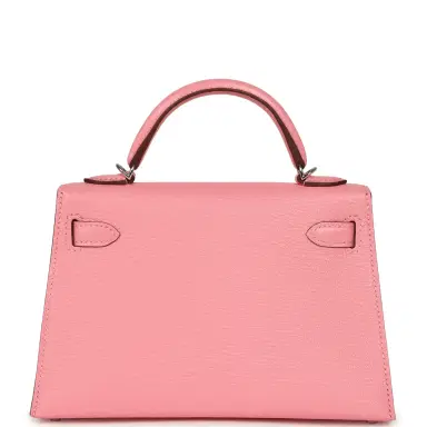 HERMÈS Hermes Kelly Sellier 20 Rose Confetti Verso Chevre Mysore Palladium Hardware | Thumbnail 4 HERMÈS Hermes Kelly Sellier 20 Rose Confetti Verso Chevre Mysore Palladium Hardware | Thumbnail 4