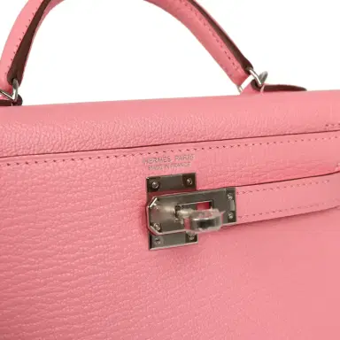 HERMÈS Hermes Kelly Sellier 20 Rose Confetti Verso Chevre Mysore Palladium Hardware | Thumbnail 7 HERMÈS Hermes Kelly Sellier 20 Rose Confetti Verso Chevre Mysore Palladium Hardware | Thumbnail 7