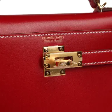HERMÈS Hermes Kelly Sellier 20 Rouge Piment Box Gold Hardware | Thumbnail 7 HERMÈS Hermes Kelly Sellier 20 Rouge Piment Box Gold Hardware | Thumbnail 7