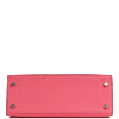 HERMÈS Hermes Kelly Sellier 25 Rose Azalee Epsom Palladium Hardware | Thumbnail 6 HERMÈS Hermes Kelly Sellier 25 Rose Azalee Epsom Palladium Hardware | Thumbnail 6