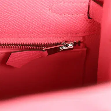 HERMÈS Hermes Kelly Sellier 25 Rose Azalee Epsom Palladium Hardware | Thumbnail 8 HERMÈS Hermes Kelly Sellier 25 Rose Azalee Epsom Palladium Hardware | Thumbnail 8