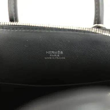 HERMÈS Hermes Mini 1923 "La Selle Imaginaire" Bolide Black Swift Palladium Hardware | Thumbnail 9 HERMÈS Hermes Mini 1923 "La Selle Imaginaire" Bolide Black Swift Palladium Hardware | Thumbnail 9