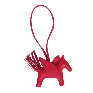 HERMÈS Hermes Pegase Rodeo Bag Charm PM Framboise Milo Lambskin | Thumbnail 2 HERMÈS Hermes Pegase Rodeo Bag Charm PM Framboise Milo Lambskin | Thumbnail 2