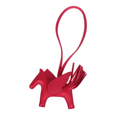 HERMÈS Hermes Pegase Rodeo Bag Charm PM Framboise Milo Lambskin | Thumbnail 1 HERMÈS Hermes Pegase Rodeo Bag Charm PM Framboise Milo Lambskin | Thumbnail 1