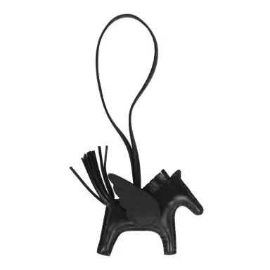 HERMÈS Hermes Pegase Rodeo Bag Charm PM So Black Milo Lambskin | Thumbnail 2 HERMÈS Hermes Pegase Rodeo Bag Charm PM So Black Milo Lambskin | Thumbnail 2