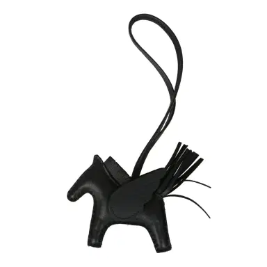 HERMÈS Hermes Pegase Rodeo Bag Charm PM So Black Milo Lambskin | Thumbnail 2 HERMÈS Hermes Pegase Rodeo Bag Charm PM So Black Milo Lambskin | Thumbnail 2