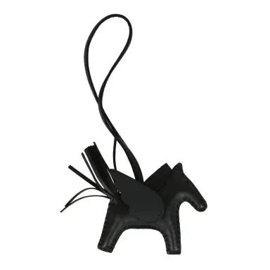 HERMÈS Hermes Pegase Rodeo Bag Charm PM So Black Milo Lambskin | Thumbnail 3 HERMÈS Hermes Pegase Rodeo Bag Charm PM So Black Milo Lambskin | Thumbnail 3