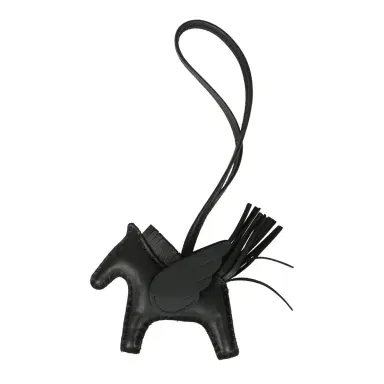 HERMÈS Hermes Pegase Rodeo Bag Charm PM So Black Milo Lambskin | Thumbnail 1 HERMÈS Hermes Pegase Rodeo Bag Charm PM So Black Milo Lambskin | Thumbnail 1
