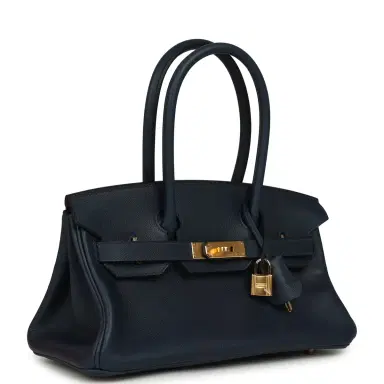 HERMÈS Hermes Shoulder Birkin Light 29 Bleu Abysse Evercolor Gold Hardware | Thumbnail 2 HERMÈS Hermes Shoulder Birkin Light 29 Bleu Abysse Evercolor Gold Hardware | Thumbnail 2