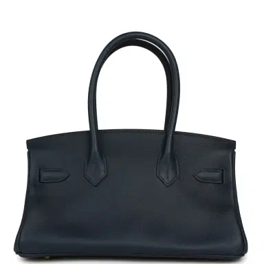 HERMÈS Hermes Shoulder Birkin Light 29 Bleu Abysse Evercolor Gold Hardware | Thumbnail 4 HERMÈS Hermes Shoulder Birkin Light 29 Bleu Abysse Evercolor Gold Hardware | Thumbnail 4
