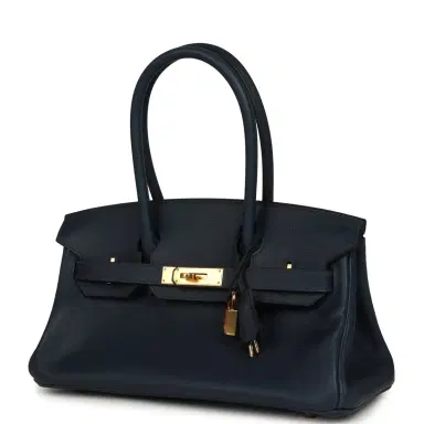 HERMÈS Hermes Shoulder Birkin Light 29 Bleu Abysse Evercolor Gold Hardware | Thumbnail 5 HERMÈS Hermes Shoulder Birkin Light 29 Bleu Abysse Evercolor Gold Hardware | Thumbnail 5