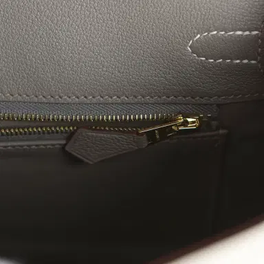 HERMÈS Hermes Special Order (HSS) Birkin 25 Beton, Gris Tourterelle Ostrich Brushed Gold Hardware | Thumbnail 8 HERMÈS Hermes Special Order (HSS) Birkin 25 Beton, Gris Tourterelle Ostrich Brushed Gold Hardware | Thumbnail 8