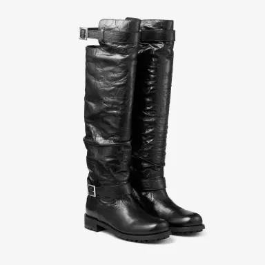 Jimmy Choo Biker Knee Boot | Thumbnail 3 Jimmy Choo Biker Knee Boot | Thumbnail 3