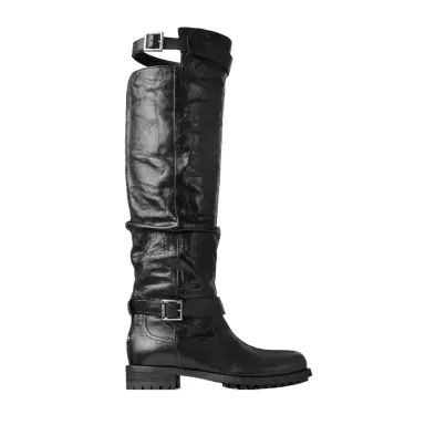 Jimmy Choo Biker Knee Boot | Thumbnail 1 Jimmy Choo Biker Knee Boot | Thumbnail 1