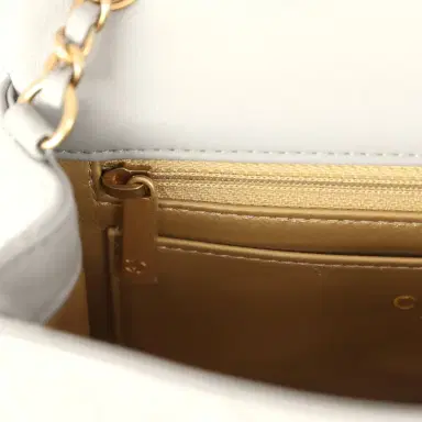 Chanel Pre-owned Chanel Mini Pearl Crush Rectangular Flap Bag Grey Lambskin Brushed Gold Hardware | Thumbnail 11 Chanel Pre-owned Chanel Mini Pearl Crush Rectangular Flap Bag Grey Lambskin Brushed Gold Hardware | Thumbnail 11