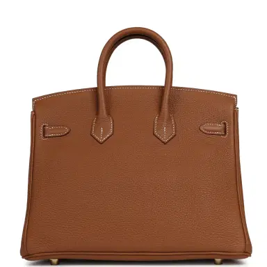 HERMÈS Pre-owned Hermes Birkin 25 Gold Togo Gold Hardware | Thumbnail 4 HERMÈS Pre-owned Hermes Birkin 25 Gold Togo Gold Hardware | Thumbnail 4