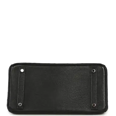 HERMÈS Pre-owned Hermes Birkin 30 Black Ostrich Palladium Hardware | Thumbnail 6 HERMÈS Pre-owned Hermes Birkin 30 Black Ostrich Palladium Hardware | Thumbnail 6