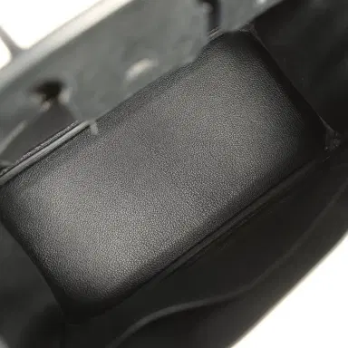 HERMÈS Pre-owned Hermes Birkin 30 Black Ostrich Palladium Hardware | Thumbnail 8 HERMÈS Pre-owned Hermes Birkin 30 Black Ostrich Palladium Hardware | Thumbnail 8