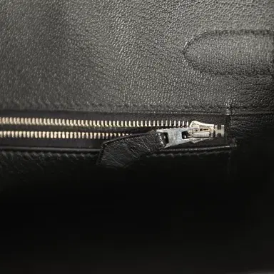 HERMÈS Pre-owned Hermes Birkin 30 Black Ostrich Palladium Hardware | Thumbnail 9 HERMÈS Pre-owned Hermes Birkin 30 Black Ostrich Palladium Hardware | Thumbnail 9