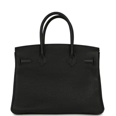 HERMÈS Pre-owned Hermes Birkin 30 Black Togo Gold Hardware | Thumbnail 4 HERMÈS Pre-owned Hermes Birkin 30 Black Togo Gold Hardware | Thumbnail 4