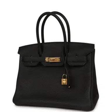 HERMÈS Pre-owned Hermes Birkin 30 Black Togo Gold Hardware | Thumbnail 5 HERMÈS Pre-owned Hermes Birkin 30 Black Togo Gold Hardware | Thumbnail 5