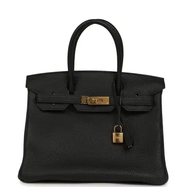 HERMÈS Pre-owned Hermes Birkin 30 Black Togo Gold Hardware | Thumbnail 1 HERMÈS Pre-owned Hermes Birkin 30 Black Togo Gold Hardware | Thumbnail 1