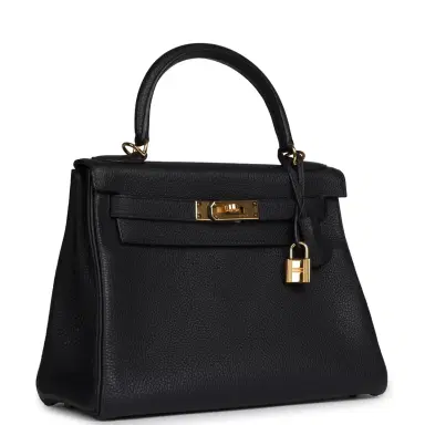HERMÈS Pre-owned Hermes Kelly Retourne 28 Bleu Nuit Togo Gold Hardware | Thumbnail 2 HERMÈS Pre-owned Hermes Kelly Retourne 28 Bleu Nuit Togo Gold Hardware | Thumbnail 2