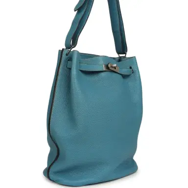 HERMÈS Pre-owned Hermes So Kelly 22 Blue Jean Togo Palladium Hardware | Thumbnail 2 HERMÈS Pre-owned Hermes So Kelly 22 Blue Jean Togo Palladium Hardware | Thumbnail 2