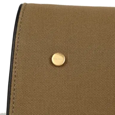 The Row The Row Margaux 15 Ceinture Bag Fango Canvas, Black Saddle Gold Hardware | Thumbnail 7 The Row The Row Margaux 15 Ceinture Bag Fango Canvas, Black Saddle Gold Hardware | Thumbnail 7