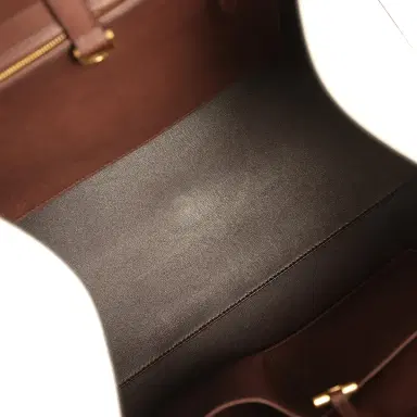 The Row The Row Margaux 15 Ceinture Bag Ivory Canvas, Kentucky Saddle Gold Hardware | Thumbnail 8 The Row The Row Margaux 15 Ceinture Bag Ivory Canvas, Kentucky Saddle Gold Hardware | Thumbnail 8