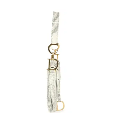 Dior Vintage Christian Dior Mini "Newspaper" Saddle Bag White, Black Leather Gold Hardware | Thumbnail 3 Dior Vintage Christian Dior Mini "Newspaper" Saddle Bag White, Black Leather Gold Hardware | Thumbnail 3