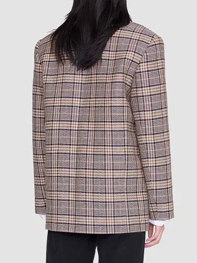 ANINE BING Women's Quinn Plaid Oversized Blazer | Thumbnail 3 ANINE BING Women's Quinn Plaid Oversized Blazer | Thumbnail 3